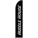 15' HV Advertising Flag (Huddle House, Black)